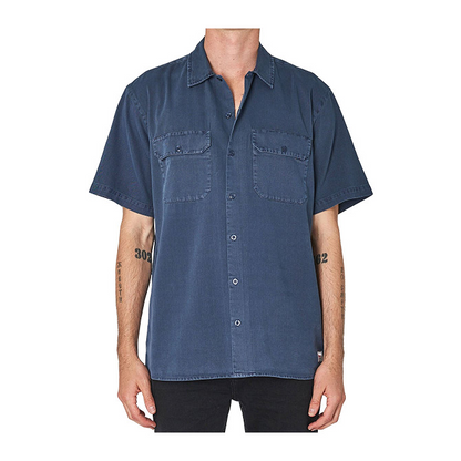 Rolla's Ezy Trade Shirt - WASHED BLUE