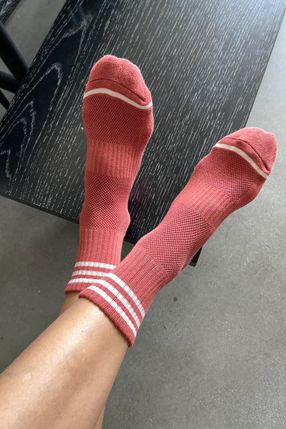 Le Bon Shoppe Girlfriend Socks - TERRACOTTA