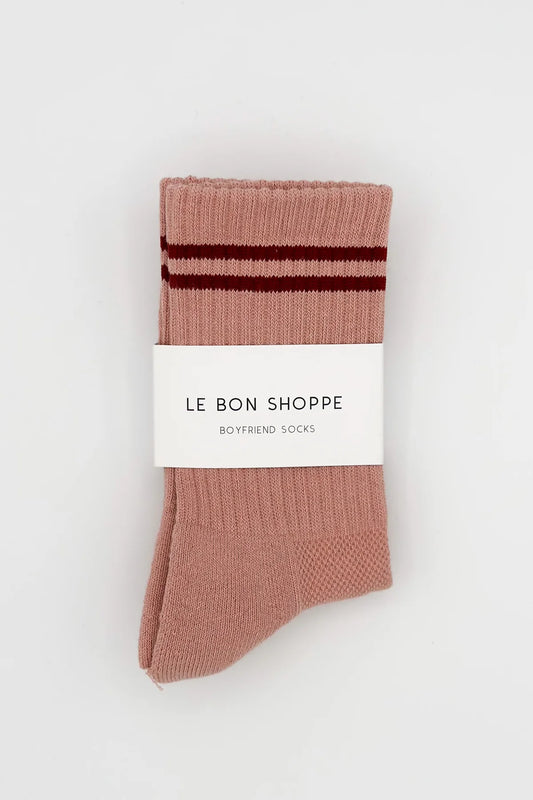 Le Bon Shoppe Boyfriend Socks - VINTAGE PINK