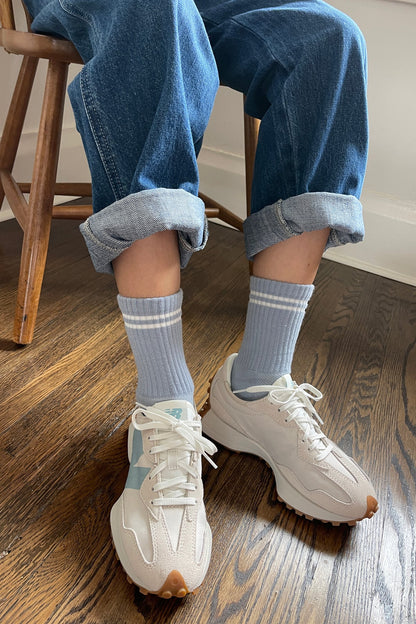 Le Bon Shoppe Boyfriend Socks - BLUE GREY