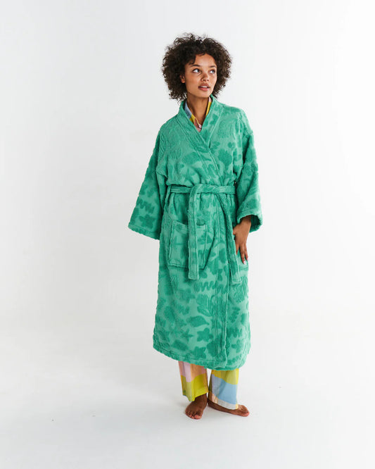 Kip & Co Jade Rock Pool Terry Bath Robe