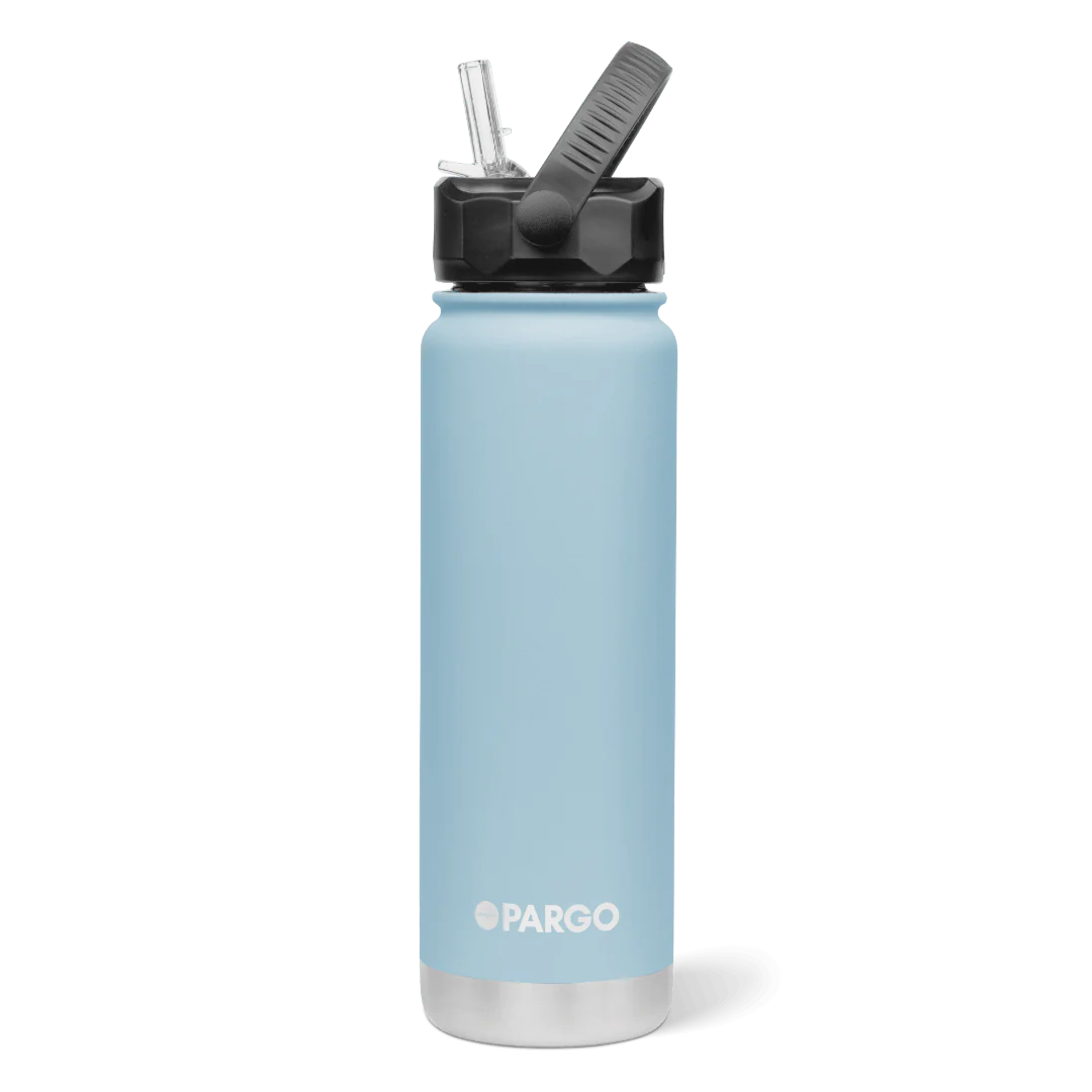 Pargo 750 ml Bottle with Straw - BAY BLUE