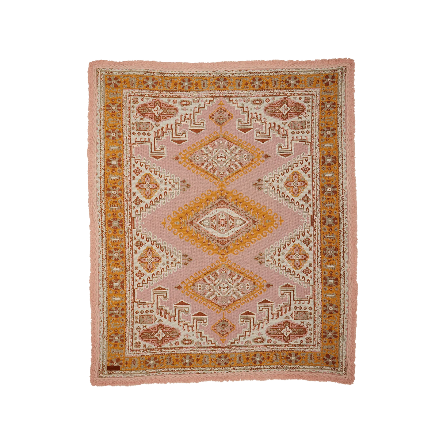 Wandering Folk Desert Throw - PINK SANDS