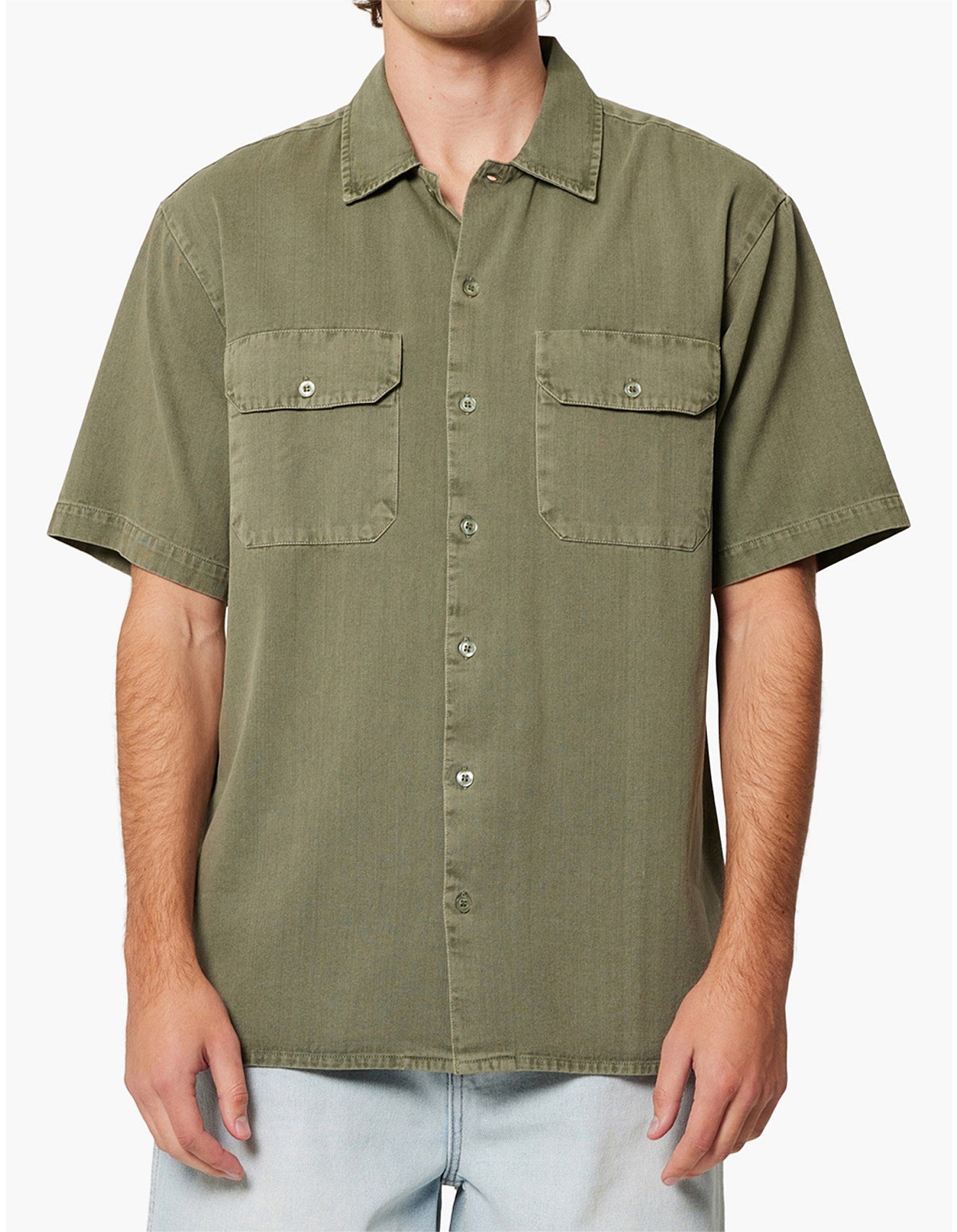 Rolla's Ezy Trade Shirt - FADED ARMY