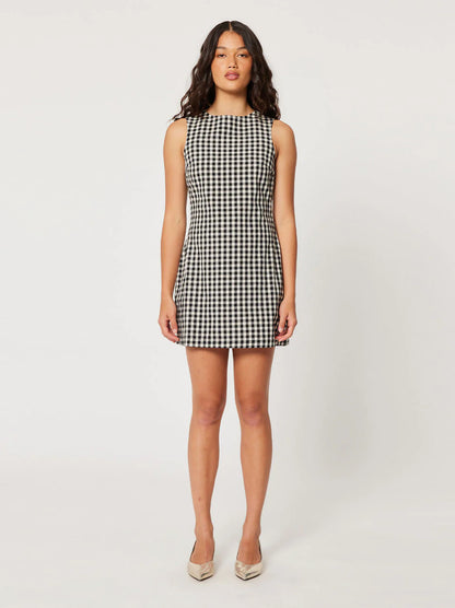 Rolla’s Shift Gingham Dress - BLACK