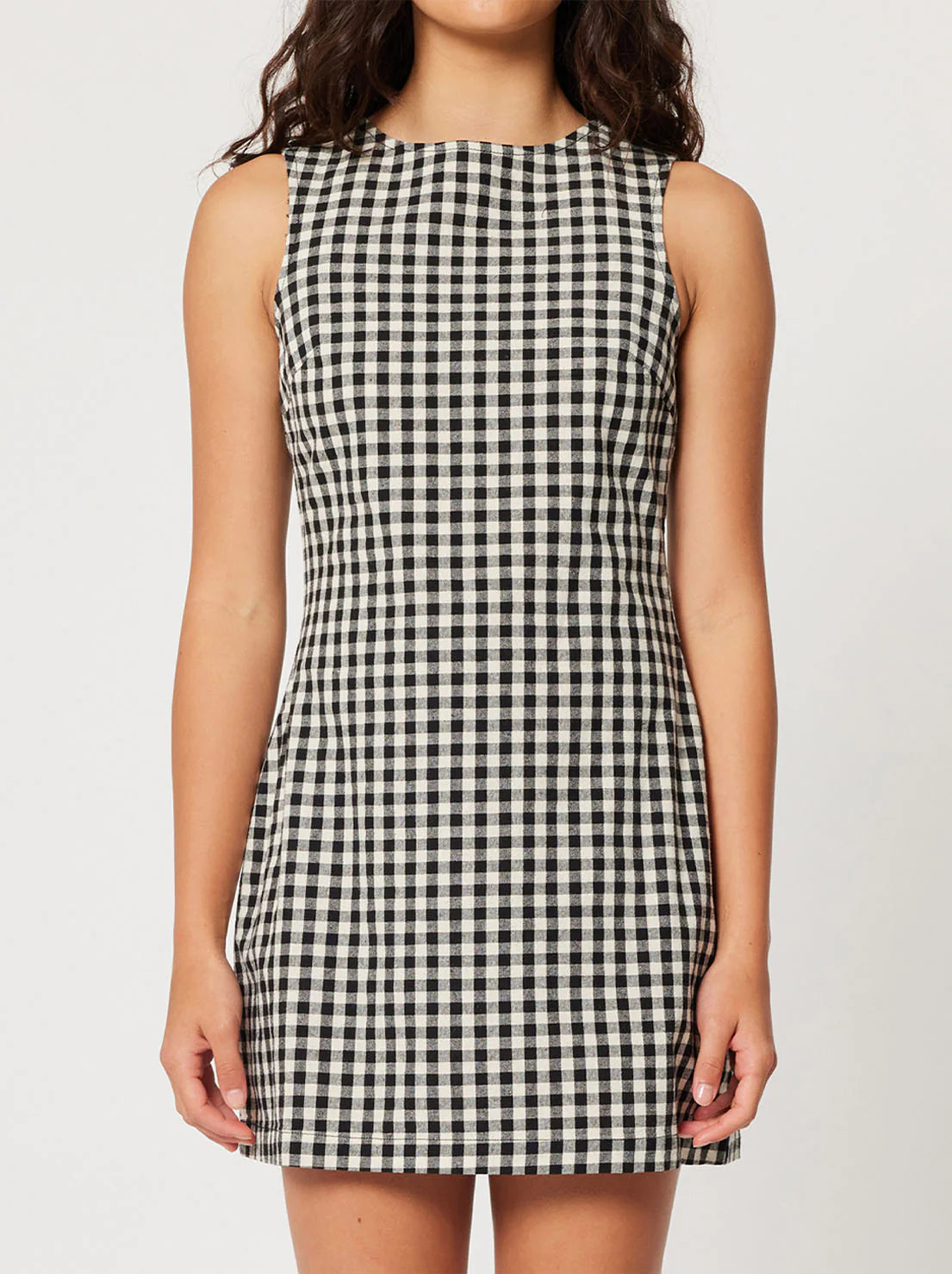 Rolla’s Shift Gingham Dress - BLACK