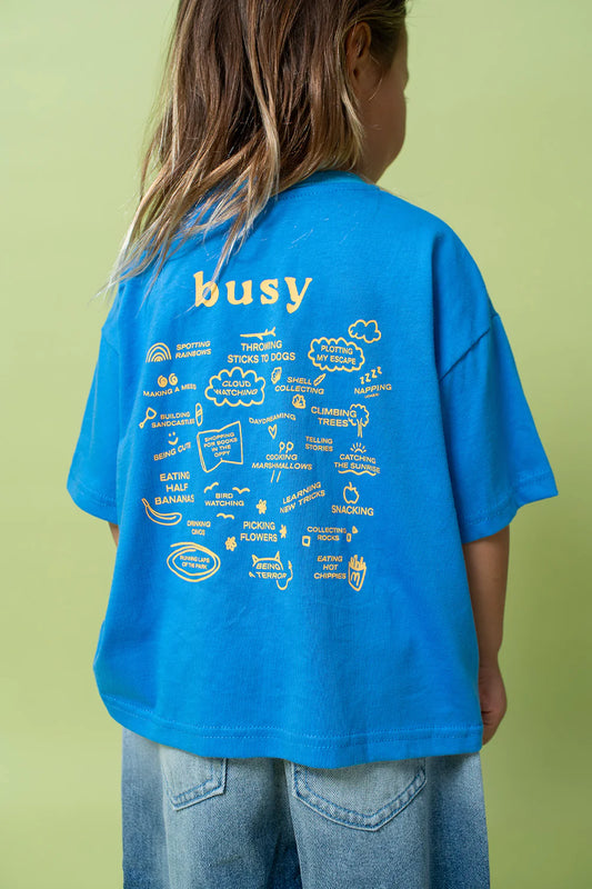 Lenn Busy Tee - BLUE