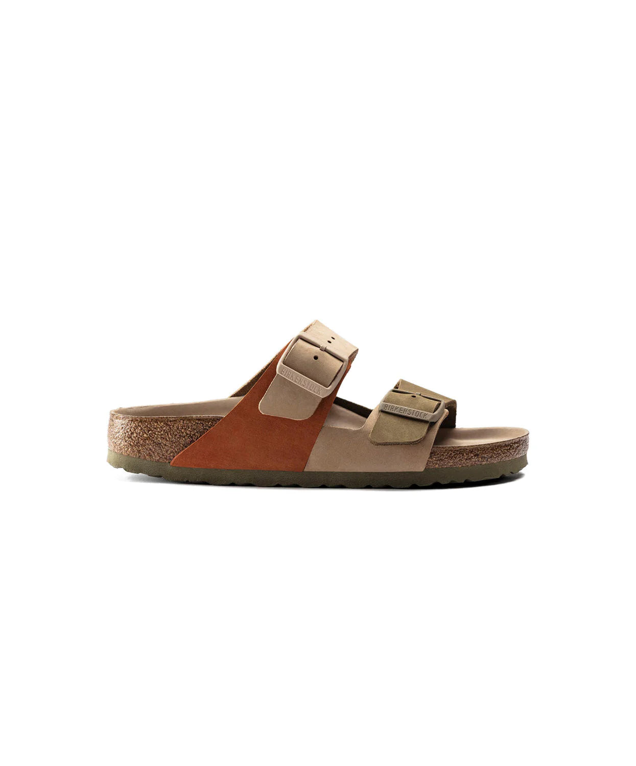 Birkenstock Arizona Split Sandcastle/Faded Khaki Nubuck Leather Regular