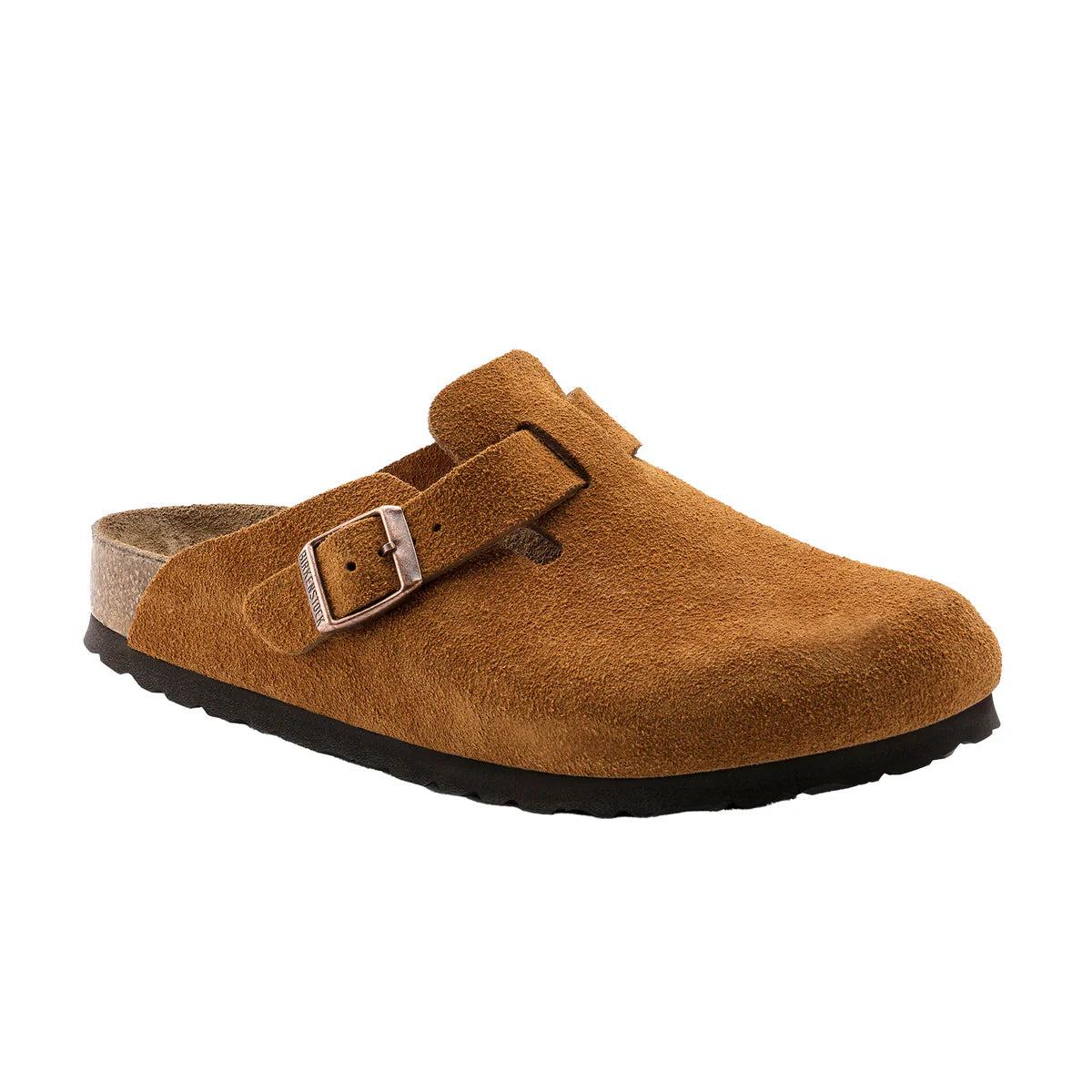 Birkenstock Boston SFB Mink Suede Narrow