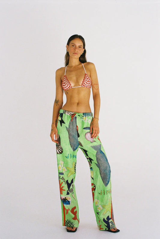 Lottie Hall Jimbaran Pants - GREEN