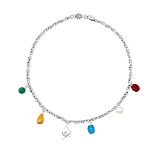 Briwok Fiona Charm Necklace - SILVER