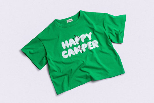 Bbobbie Happy Camper Tee - GREEN