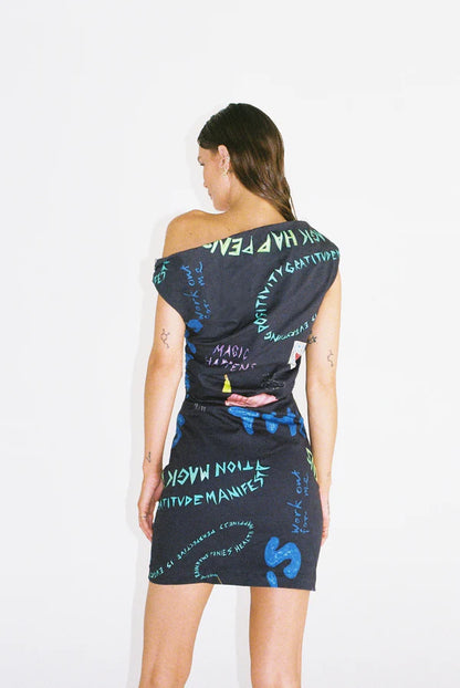 Lottie Hall Palo Santo Dress - CHARCOAL