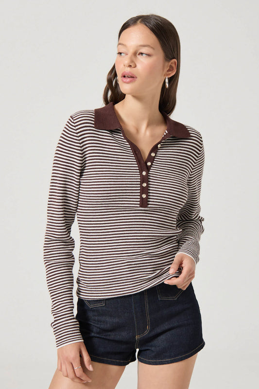Rolla's Lady Knit Top - CHOCOLATE