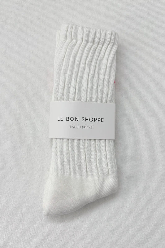 Le Bonne Shoppe Ballet Socks - WHITE