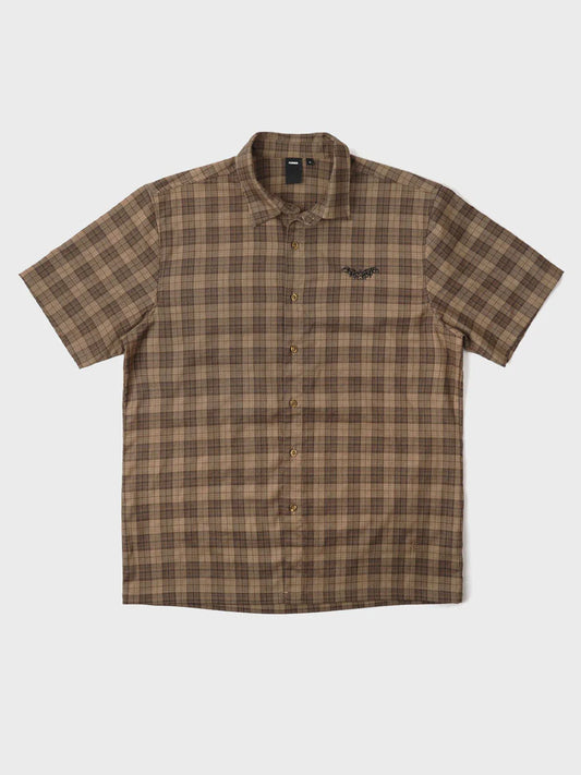 Former Vivan Check SS Shirt - BROWN
