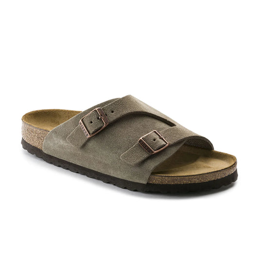 Birkenstock Zurich Taupe Suede Leather Narrow