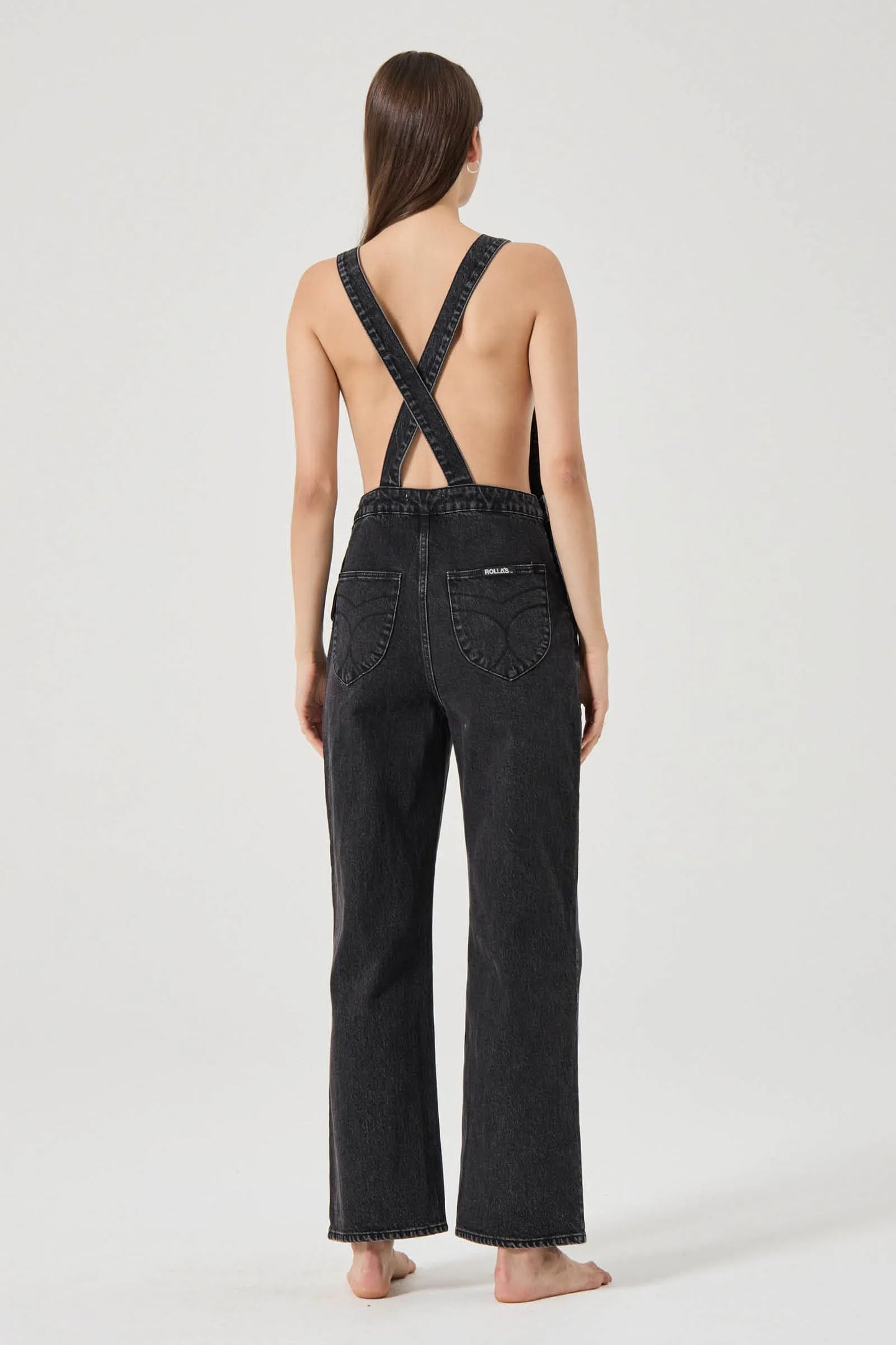 Rolla’s Stevie Relaxed Overalls - BLACK SAND