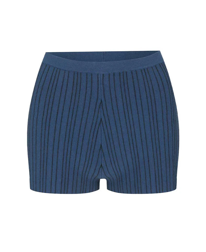 Nagnata Patty Pinstripe Short - DENIM