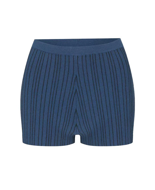 Nagnata Patty Pinstripe Short - DENIM