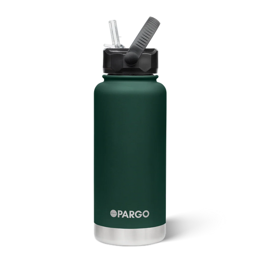 Pargo Insulated Bottle 950ml with straw - FOREST GREEN