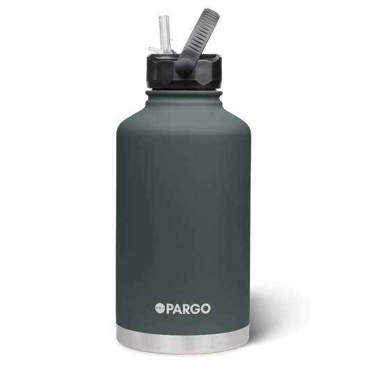 Pargo Insulated Bottle 1890ml With Straw - BBQ CHARCOAL