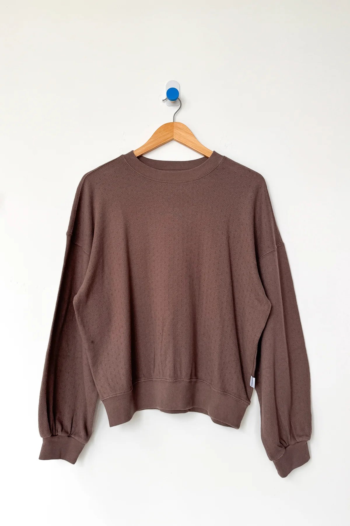 Le Bon Shoppe Pointelle Fundamental LS Tee - CHOCOLATE