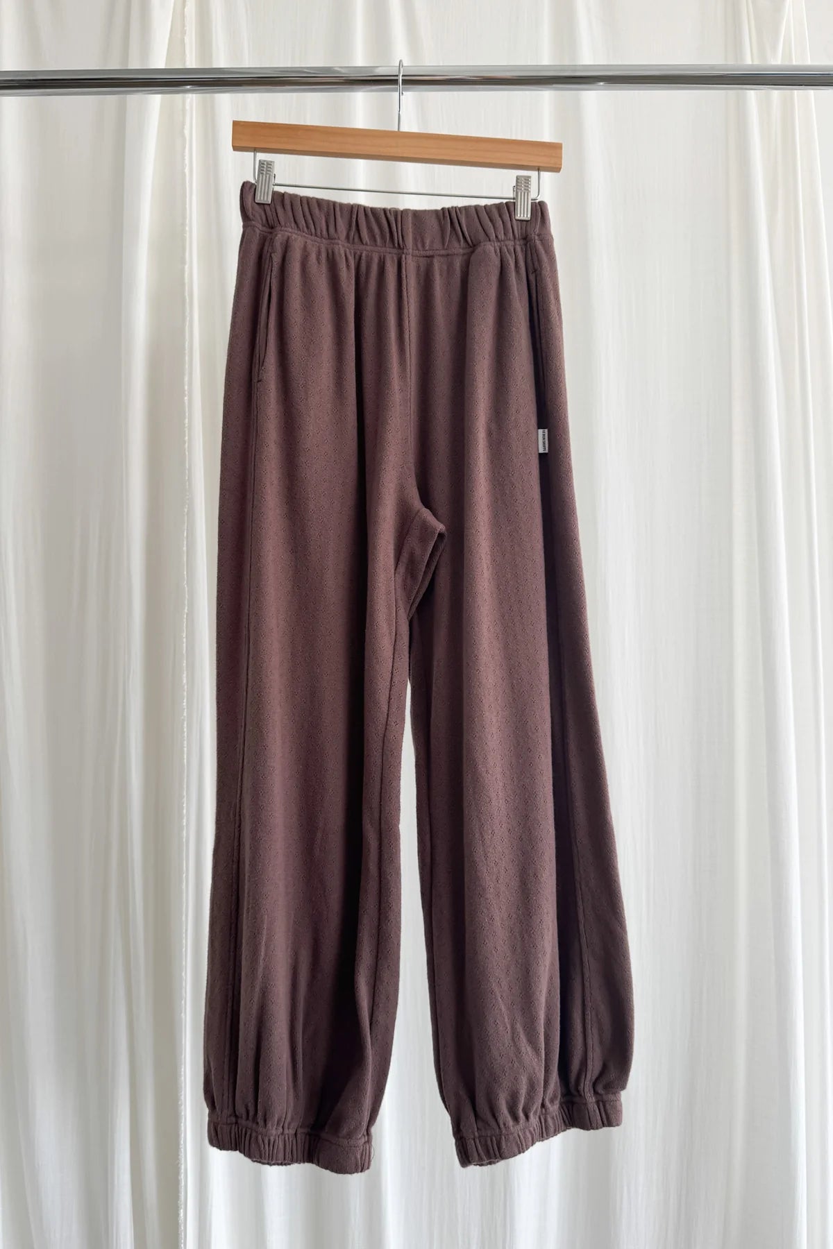 Le Bon Shoppe Pointelle Balloon Pants - CHOCOLATE