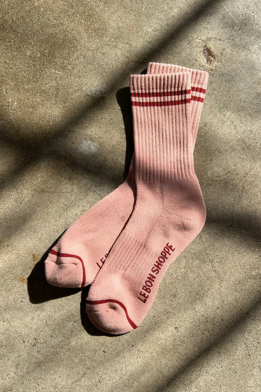 Le Bon Shoppe Boyfriend Socks - VINTAGE PINK