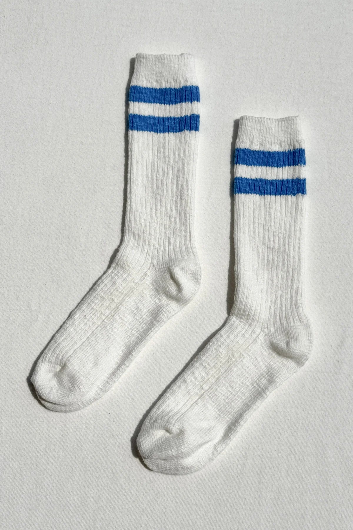 Le Bon Shoppe Cottage Socks - WHITE BLUE STRIPE VARSITY