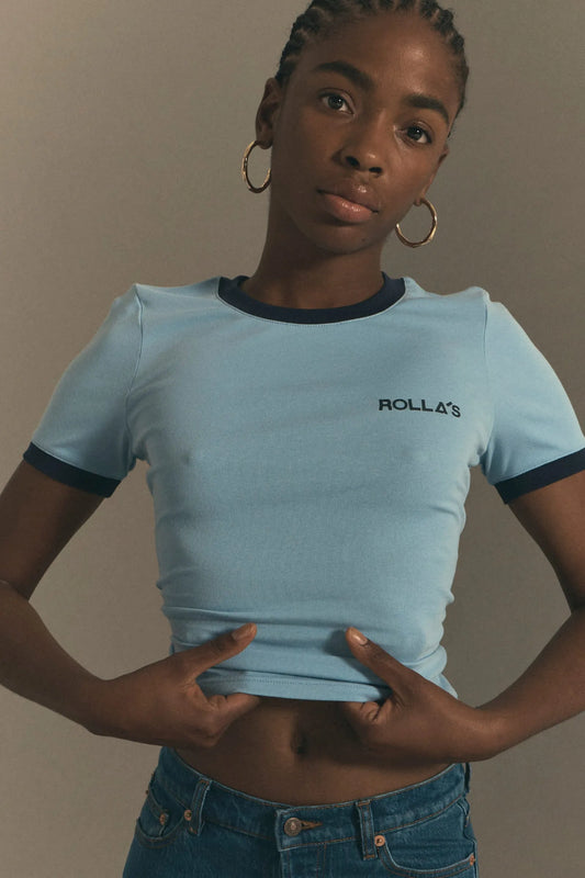 Rolla’s Classic Ringer Tee - SOFT BLUE