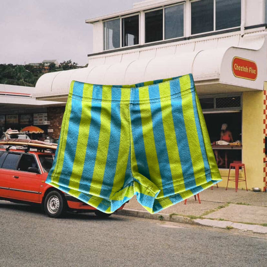 Cheetah Five Kids Terry Short - STRIPED