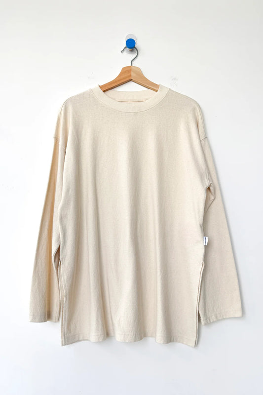 Le Bon Shoppe Long Sleeve Sunday Tee - NATURAL