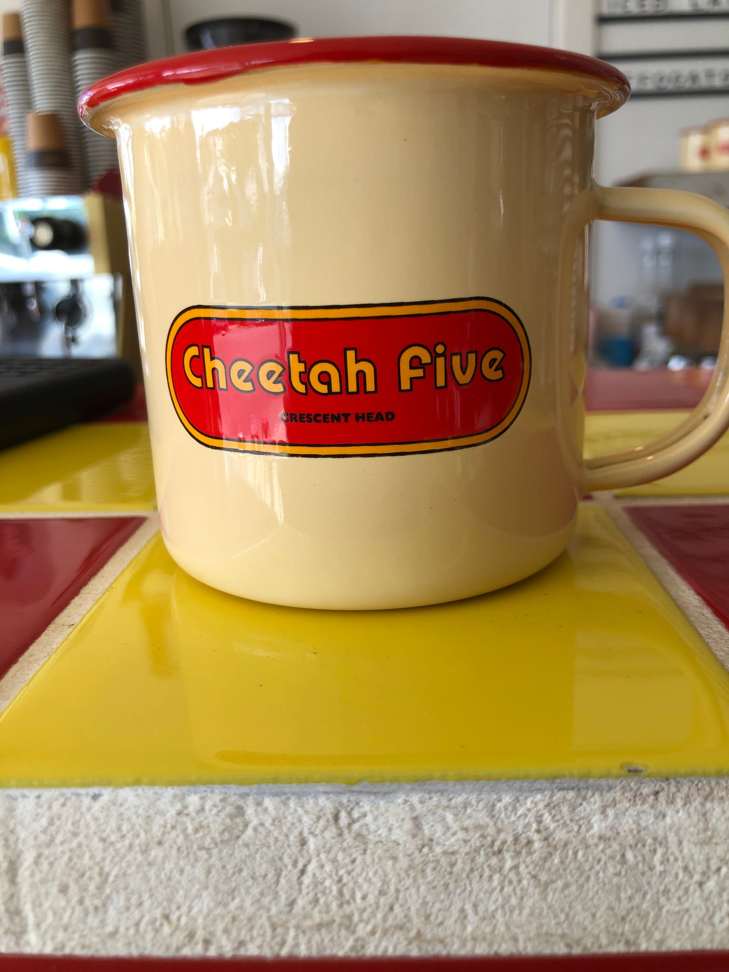 Cheetah Five Mug - RED